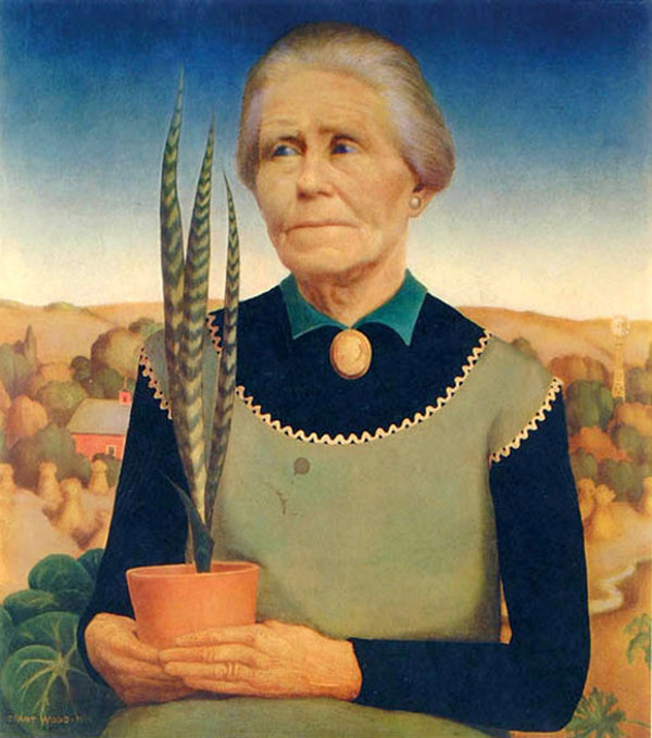 Woman With Plant